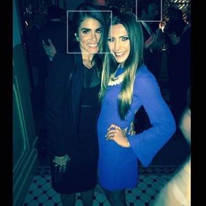 WORN ONCE- express blue dress